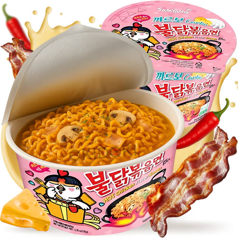 Samyang Bowl Buldak Fideos Salteados sabor Carbonara 105g