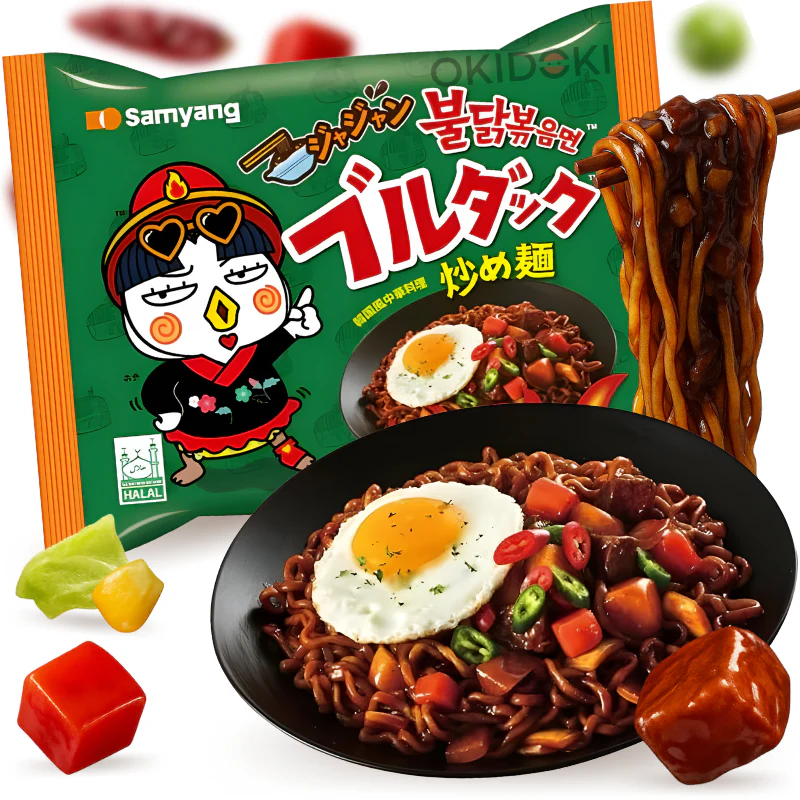 Samyang Buldak Fideos Salteados Sabor Jjajang (JP) (Halal) 140g