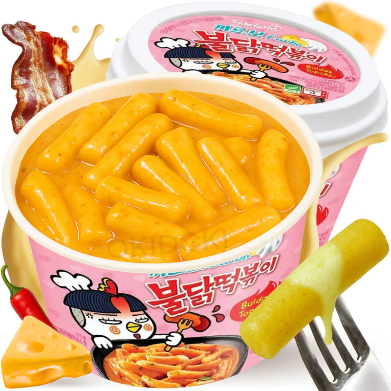 Samyang Buldak Hot Chicken Tteokbokki Carbonara Picante 179g