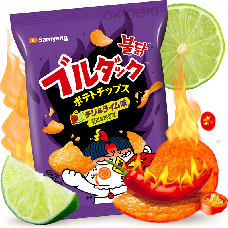Samyang Buldak Patatas Sabor Habanero y Lima 55g