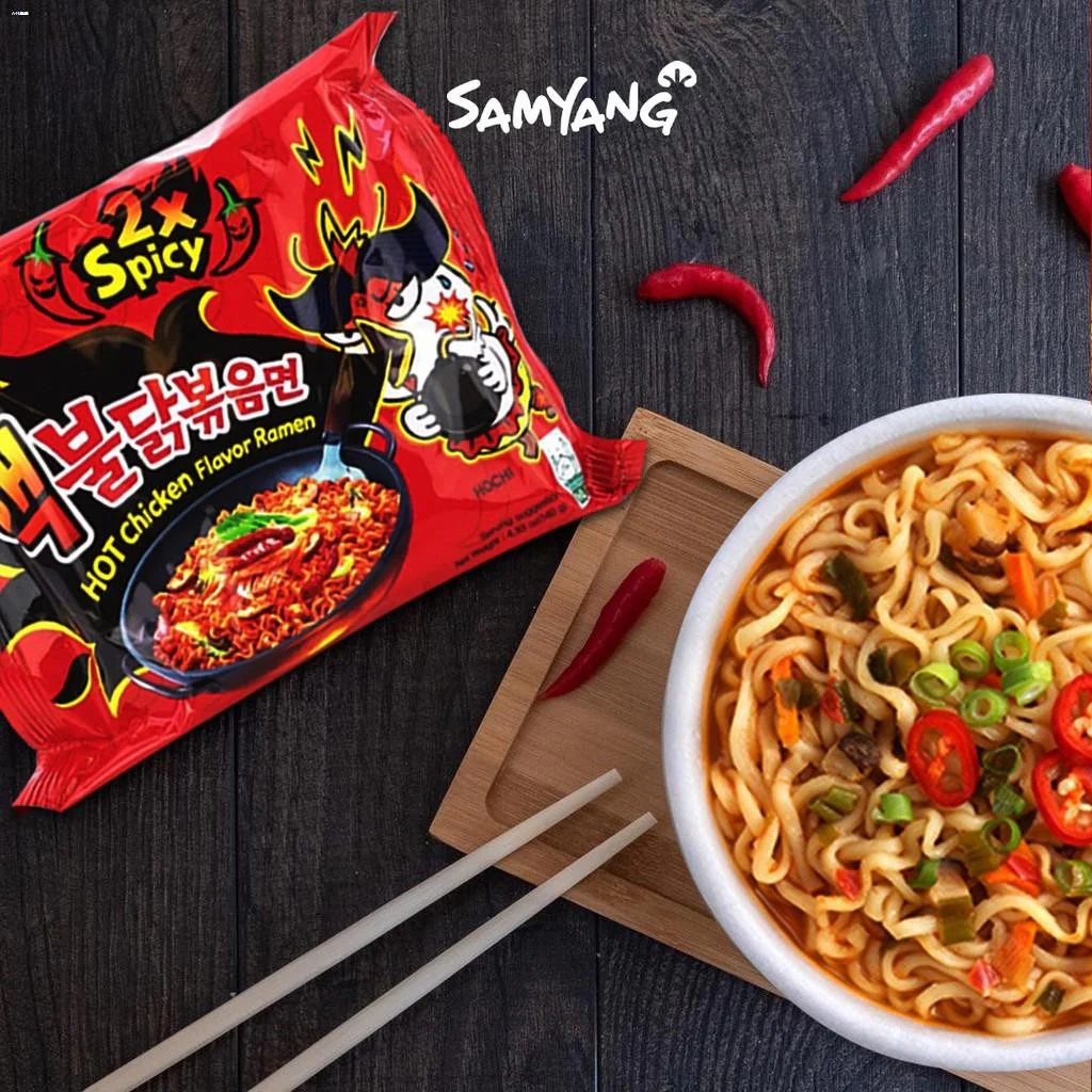 Samyang Buldak Ramen Hot Chicken 2x Picante (Halal) 140g - Image 2