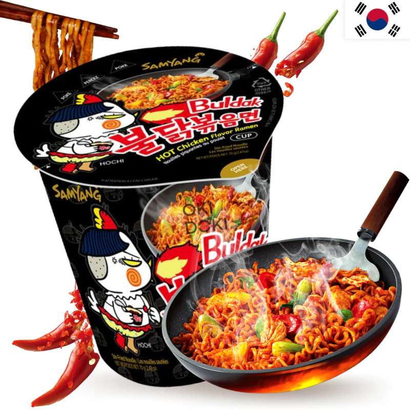 Samyang Cup Buldak Ramen Hot Chicken Original Picante (Halal) 70g