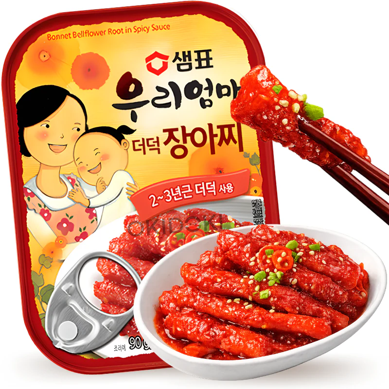 Sempio Deodeok Jangajji Picante (Raíces de Deodeok Encurtidas) (Banchan) 90g