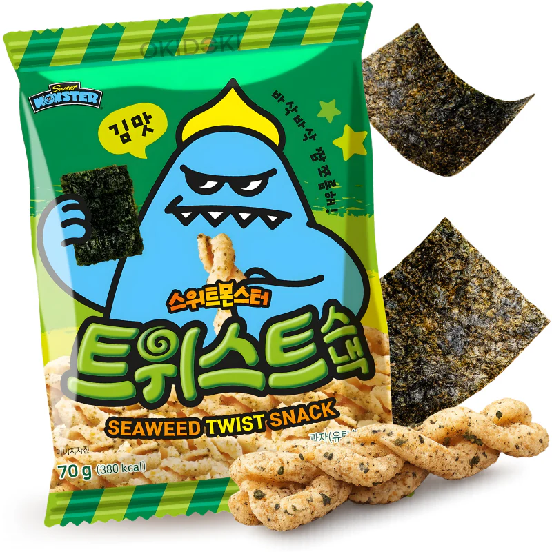 Sweet Monster Snack de Alga en Espiral 70g