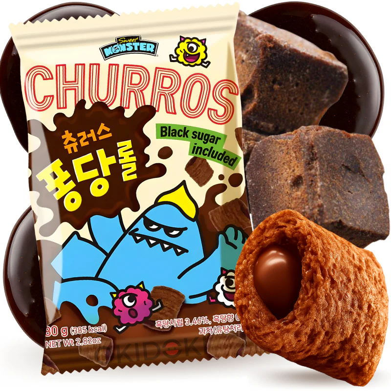 Sweet Monster Snacks Churros con Azúcar Moreno 80g