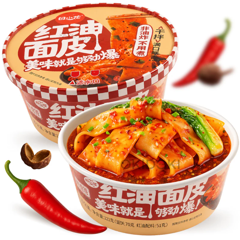 TXH Bowl Fideos Gruesos Sabor Aceite de Chile Sichuan 121g