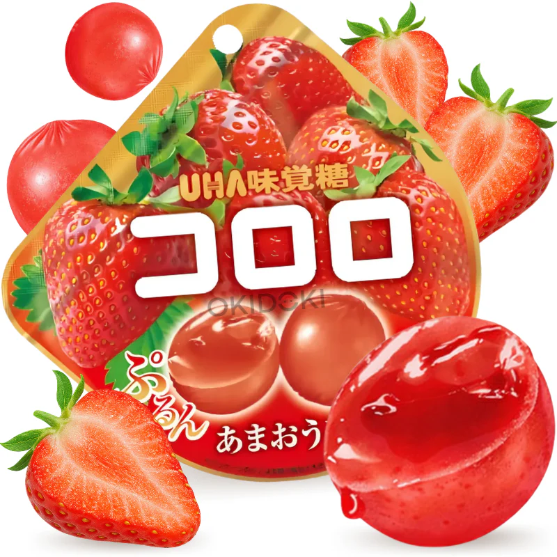 UHA Mikakuto Kororo Gominola Sabor Fresa 40g