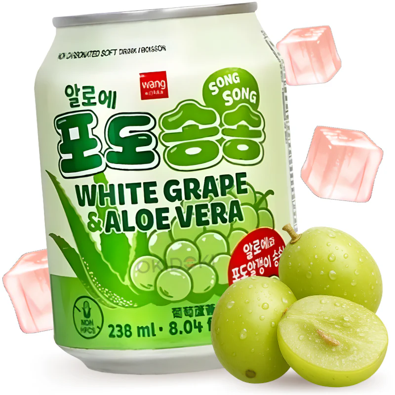 Wang Zumo de Uva Blanca con Aloe Vera 238ml
