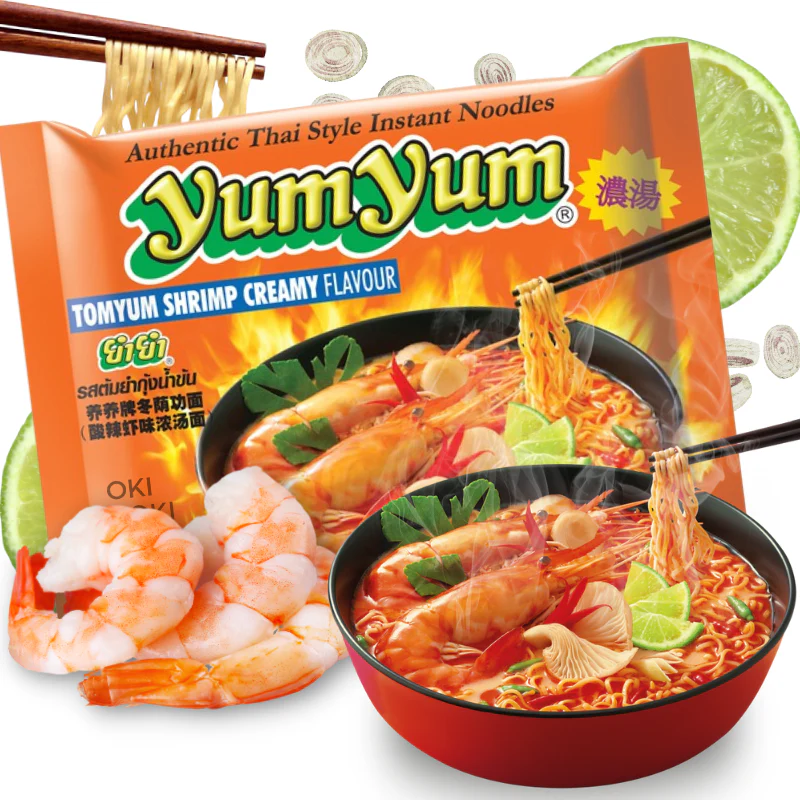 Yum Yum Fideos con Sopa Creamosa de Tom Yum y Gamba (Halal) 70g