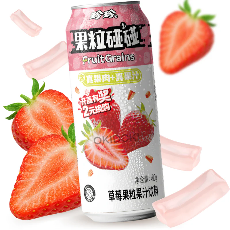 Zhenzhen Bebida con Pulpa Sabor Fresa 490ml